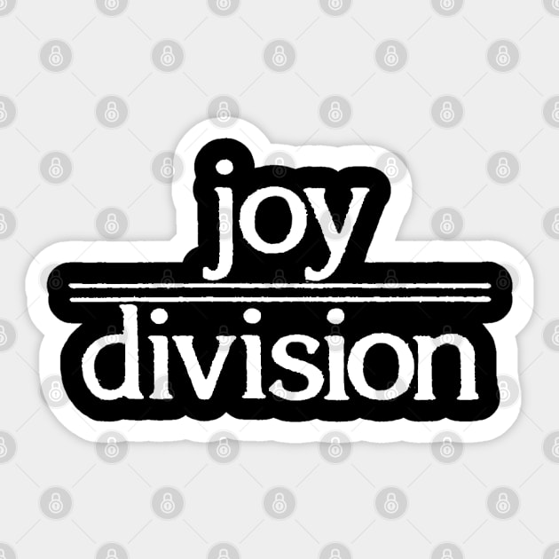 Joy Division Retro Design Sticker by poppersboutique